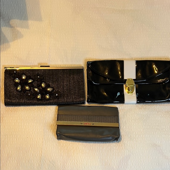 Accessories - Elegant Black and Gray Clutch Set